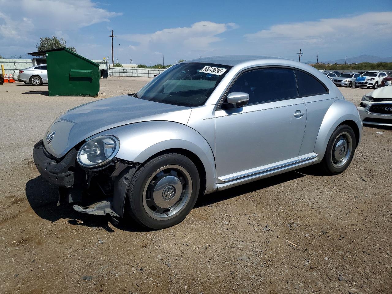 2013 Volkswagen Beetle 2.5L, VIN 3VWJP7AT5DM607089 — Front end
