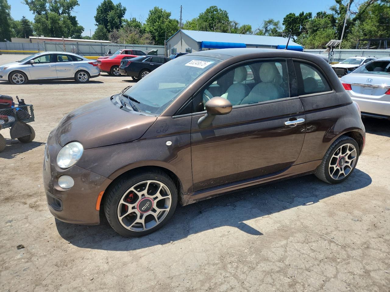 2015 FIAT 500 Sport, VIN 3C3CFFBR9FT598549 — Hail