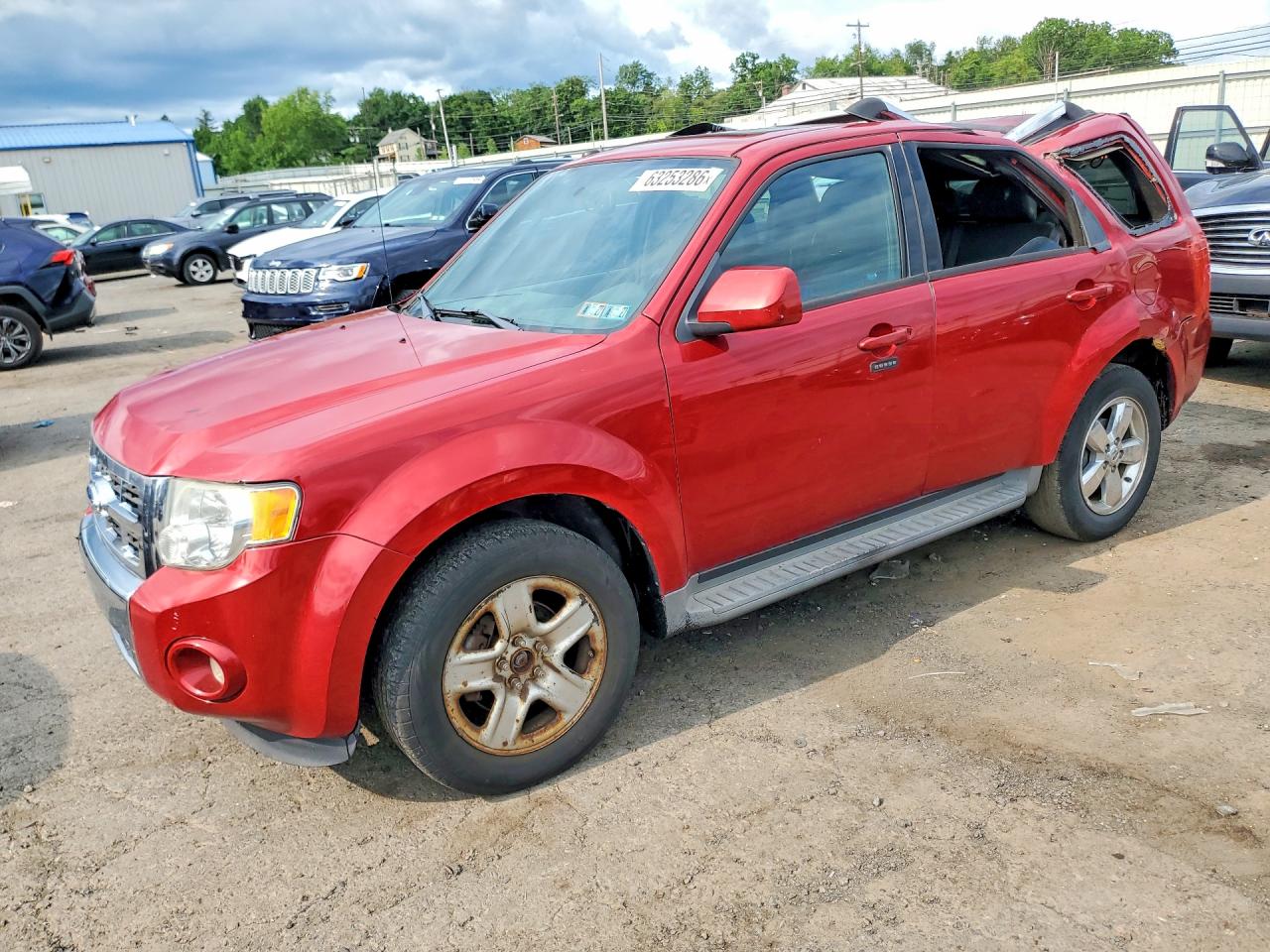 2011 Ford Escape Limited, VIN 1FMCU9EG7BKB63291 — Roof