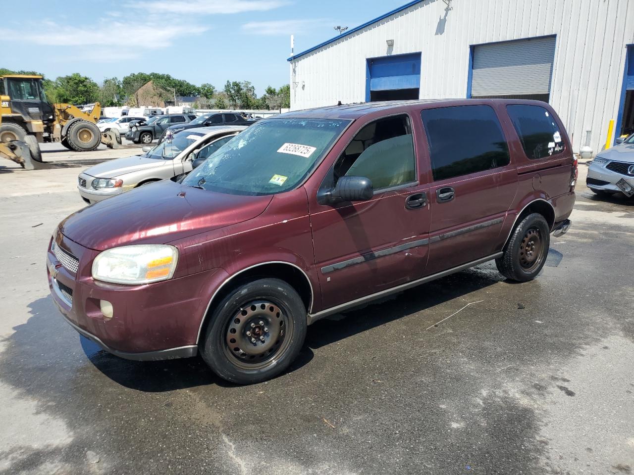 2007 Chevrolet Uplander LS Fleet, VIN 1GNDV23147D101202 — Engine fire