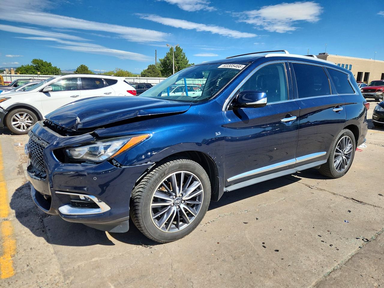 2017 Infiniti QX60, VIN 5N1DL0MM1HC546219 — Front end