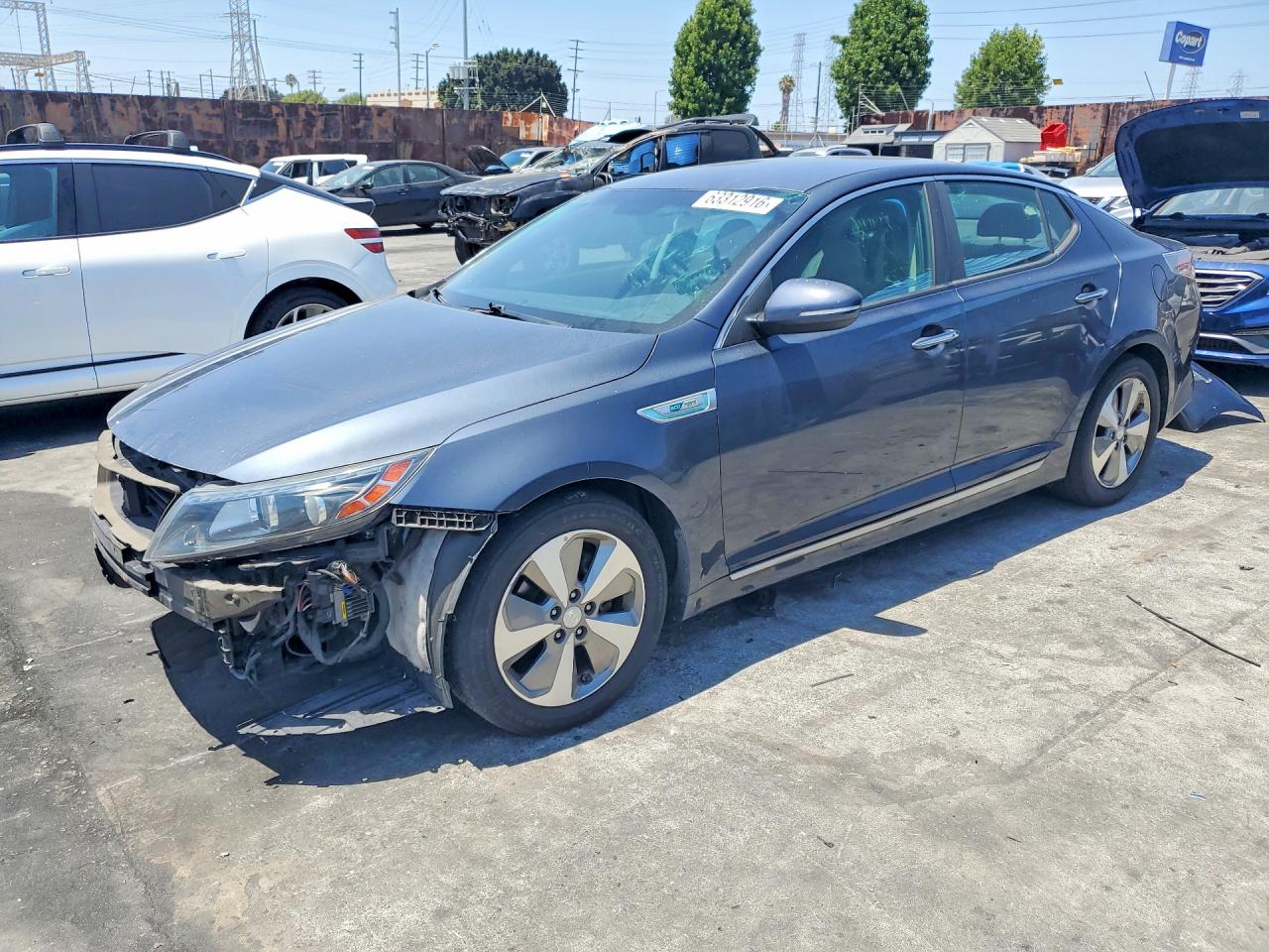 2015 Kia Optima EX, VIN KNAGN4ADXF5080635 — Front end