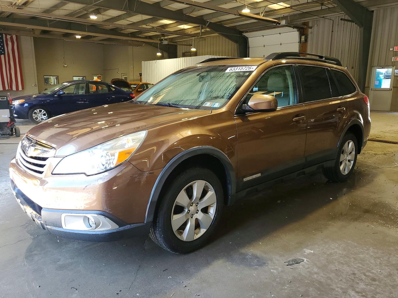 2012 Subaru Outback Prem, VIN 4S4BRBCCXC3245399 — Rear end