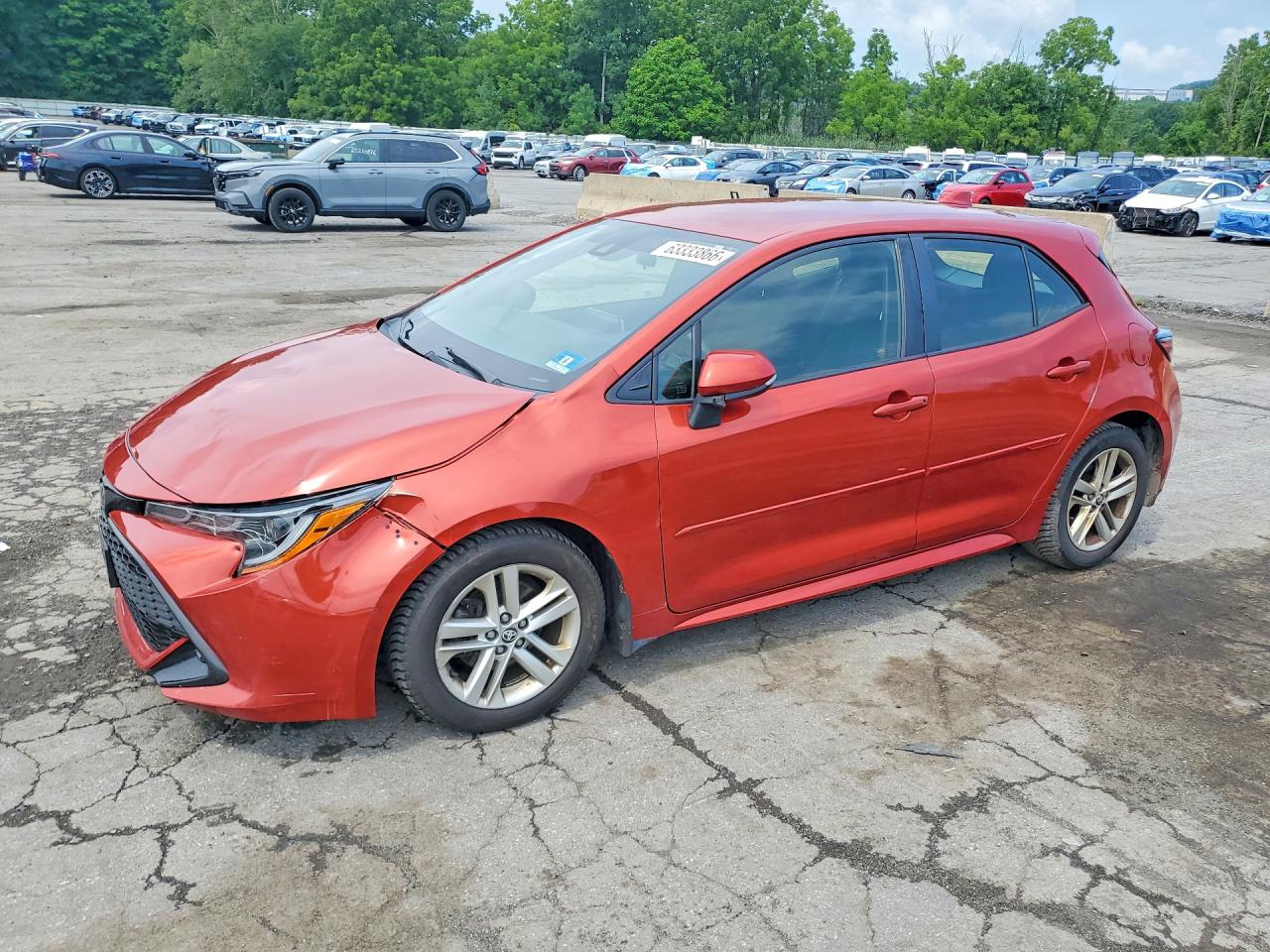 2019 Toyota Corolla SE, VIN JTNK4RBE4K3041318 — Перед