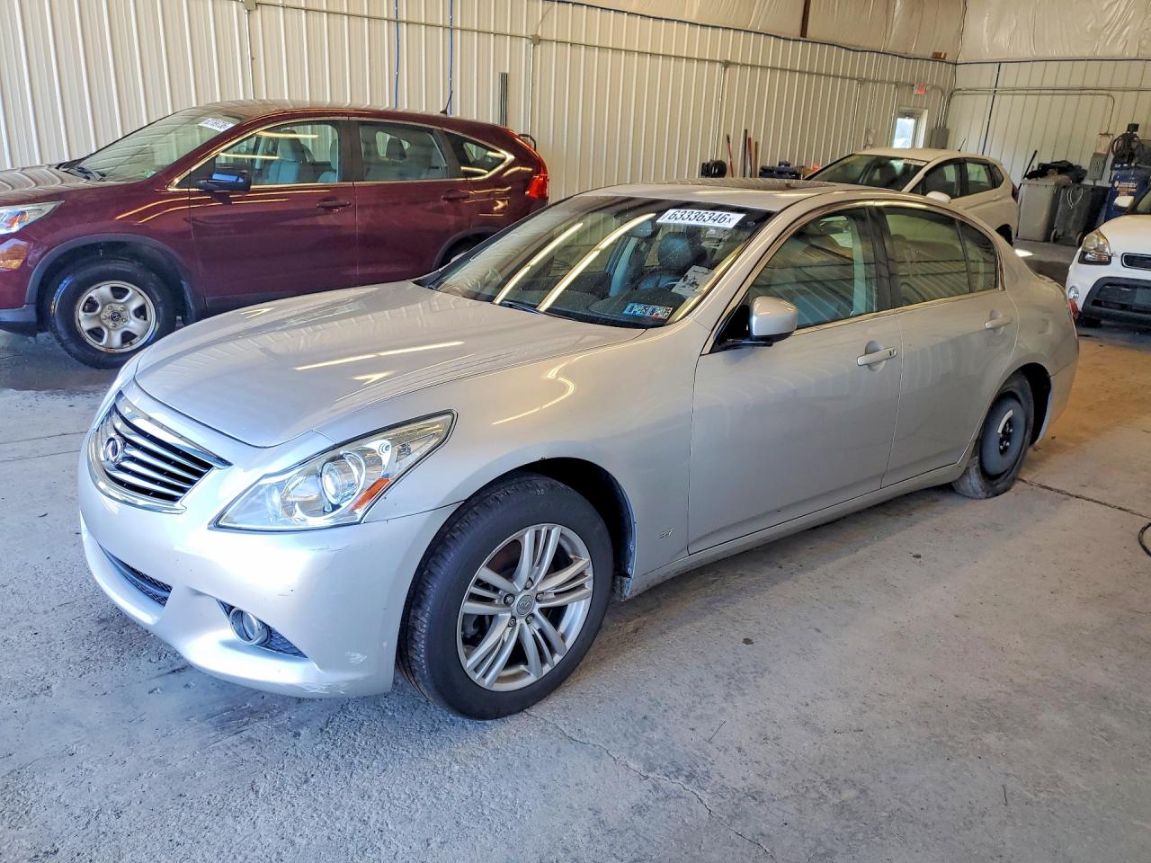 2015 Infiniti Q40, VIN JN1CV6AR9FM523049 — Undercarriage