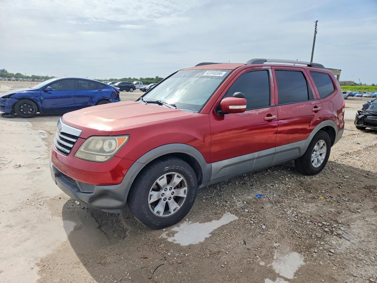 2009 Kia Borrego EX, VIN KNDJJ741395022653 — Перед