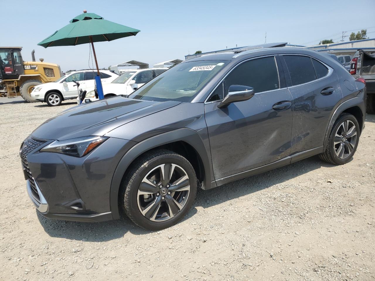 2023 Lexus UX 250h, VIN JTHX6JBH7P2141389 — Interior fire