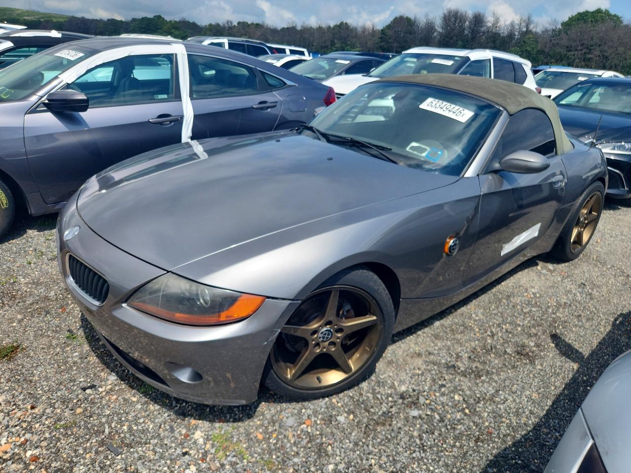2004 BMW Z4 2.5i, VIN 4USBT33524LR68088 — Water / flood