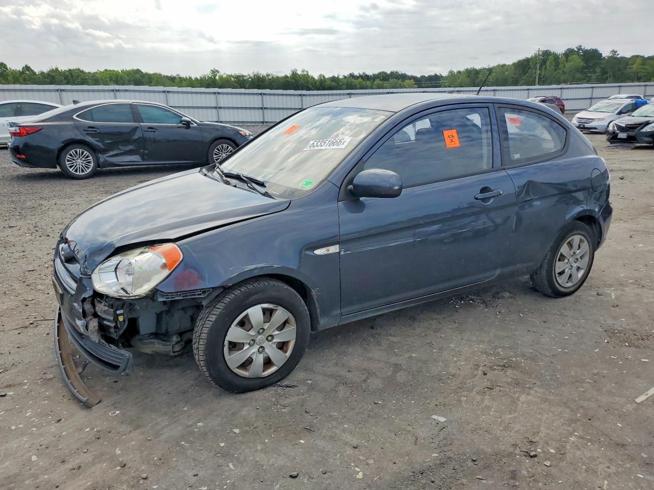 2010 Hyundai Accent GS, VIN KMHCM3AC6AU161230 — Front end