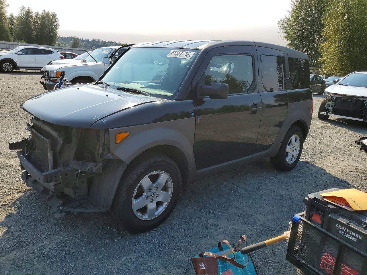 2003 Honda Element EX, VIN 5J6YH28513L041208 — Front end