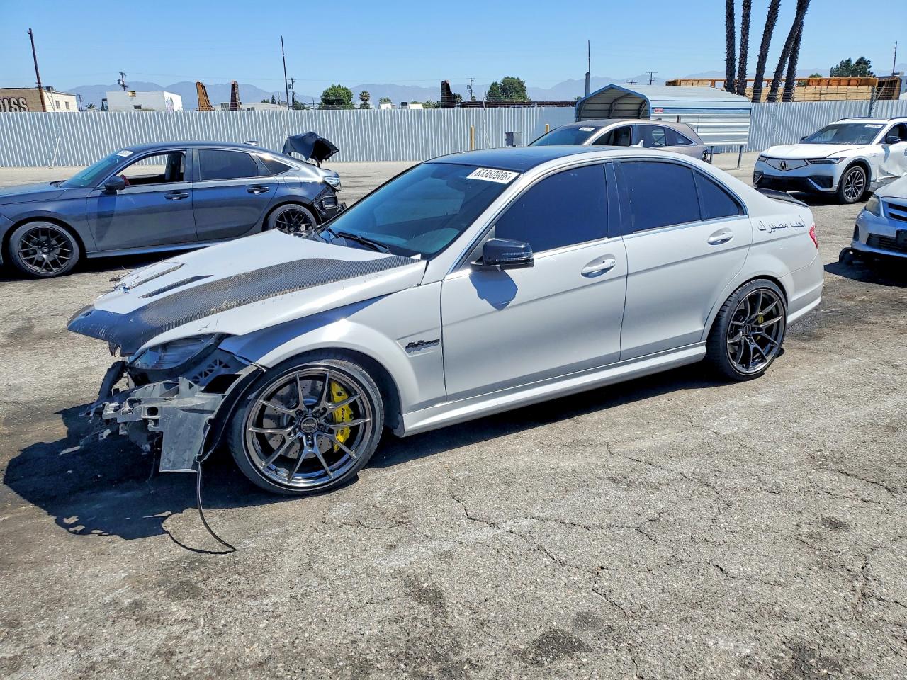 2009 Mercedes-Benz C 63 AMG, VIN WDDGF77X89F240082 — Front end