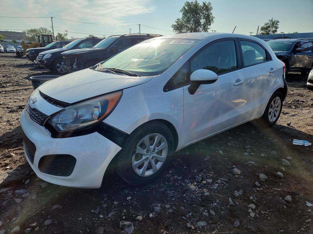 2012 Kia Rio LX, VIN KNADM5A32C6015318 — Rear end