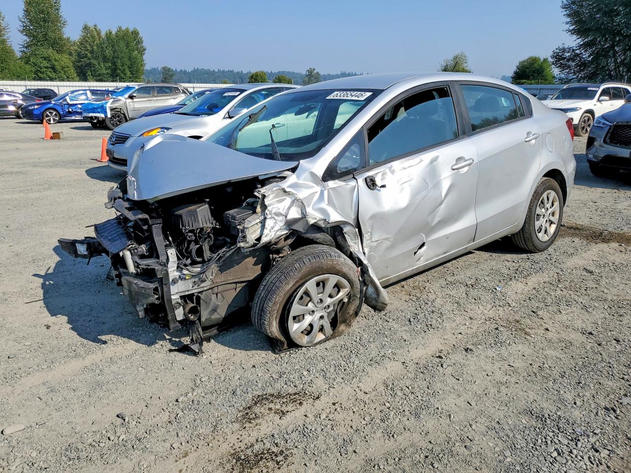 2016 Kia Rio LX, VIN KNADM4A31G6674927 — Front end