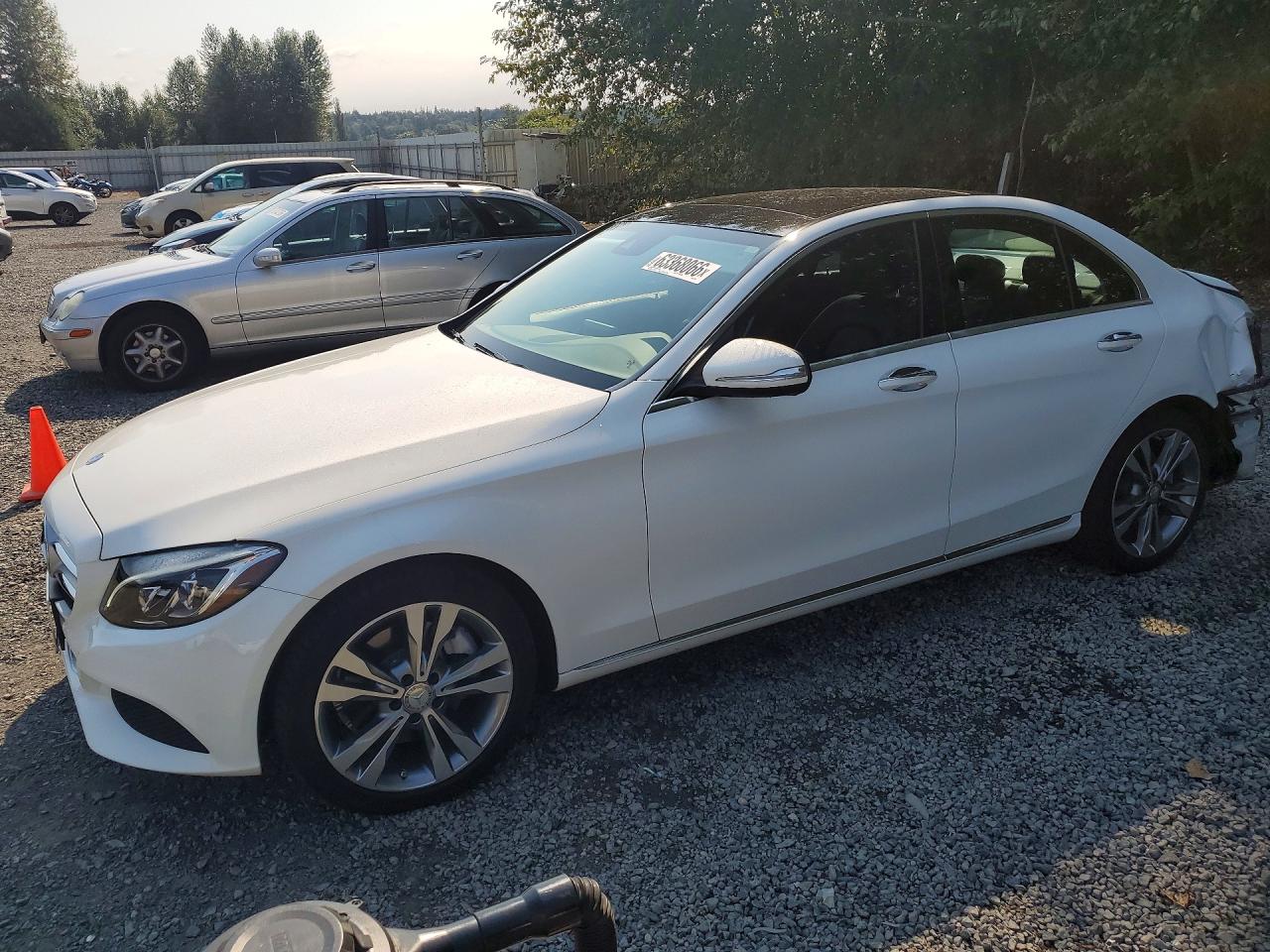 2015 Mercedes-Benz C 300 Sport, VIN 55SWF4KB6FU007798 — Rear end