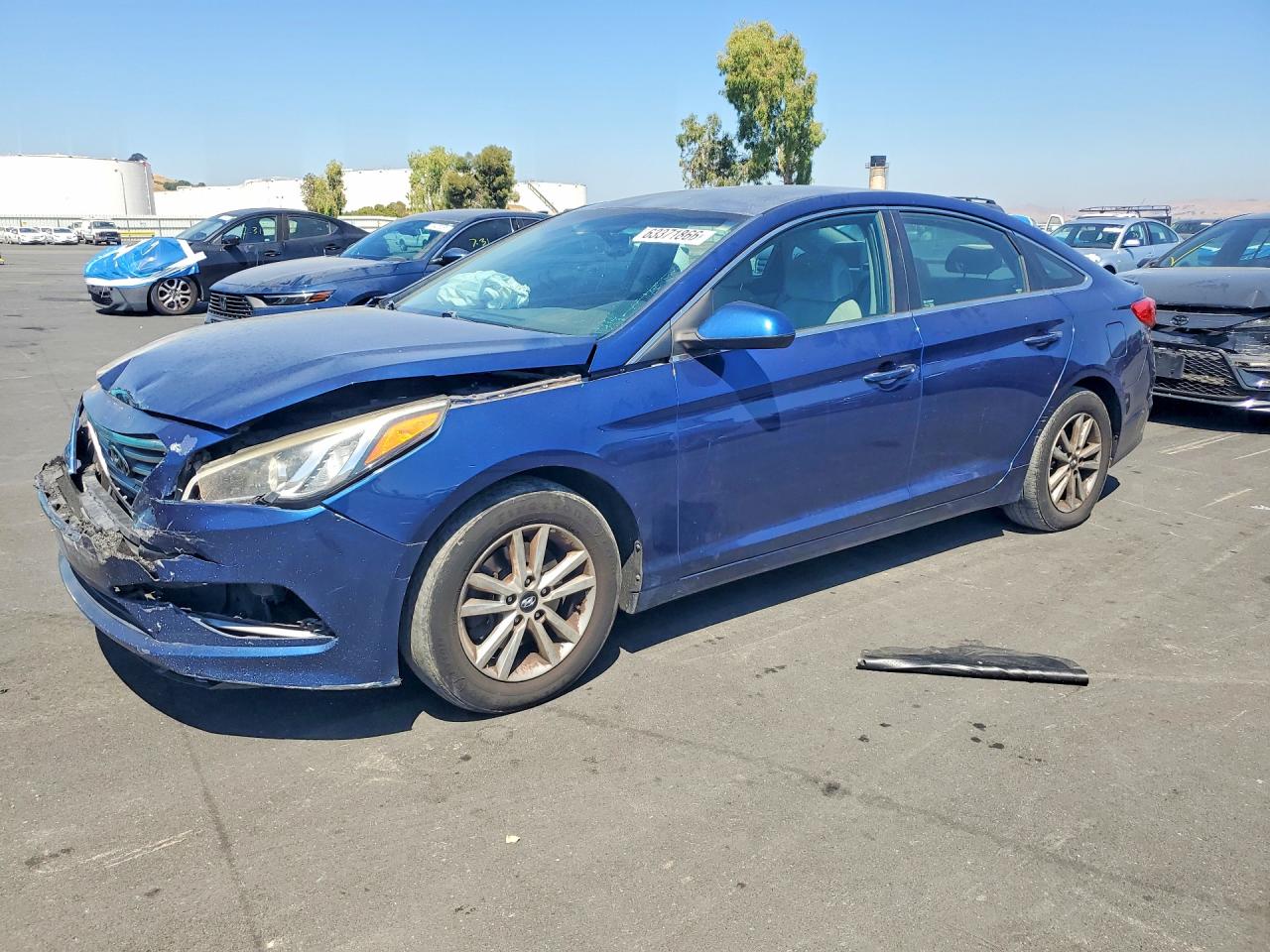 2016 Hyundai Sonata SE, VIN 5NPE24AF6GH266355 — Front end