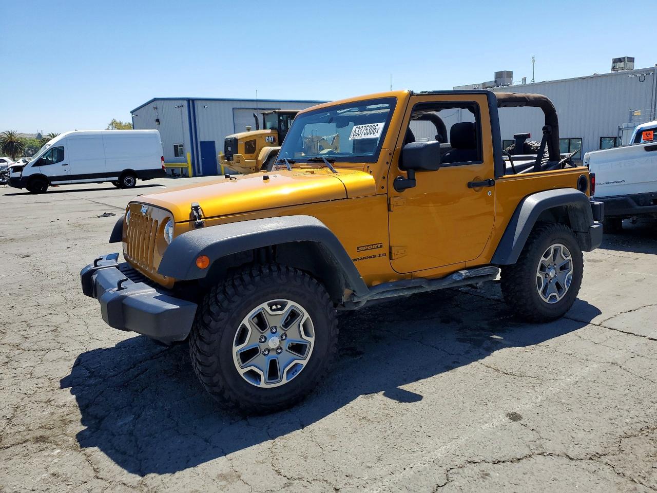 2014 Jeep Wrangler Sport, VIN 1C4AJWAG0EL192588 — Side