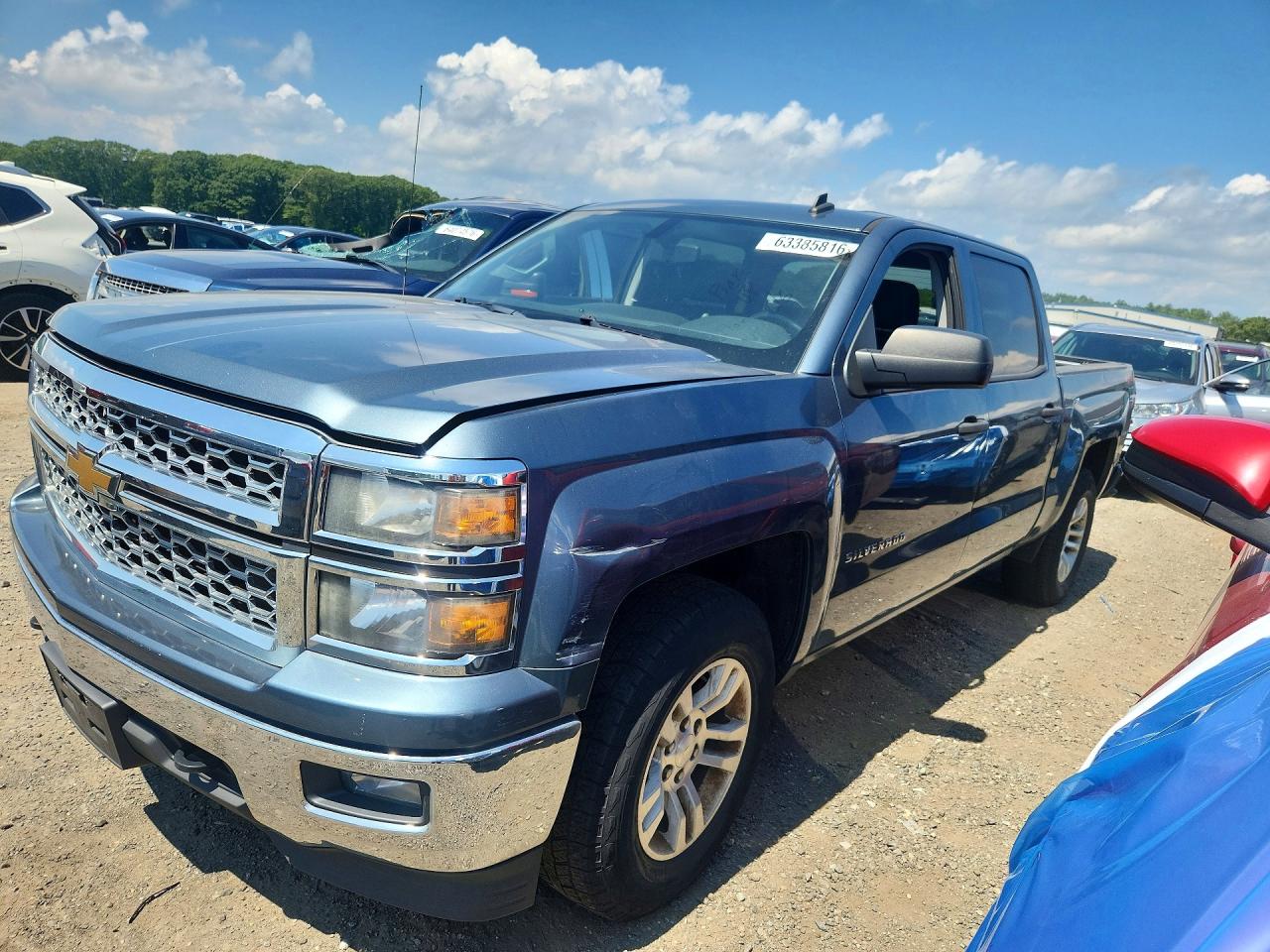 2014 Chevrolet Silverado 1500 LT, VIN 3GCUKREHXEG385021 — Water / flood