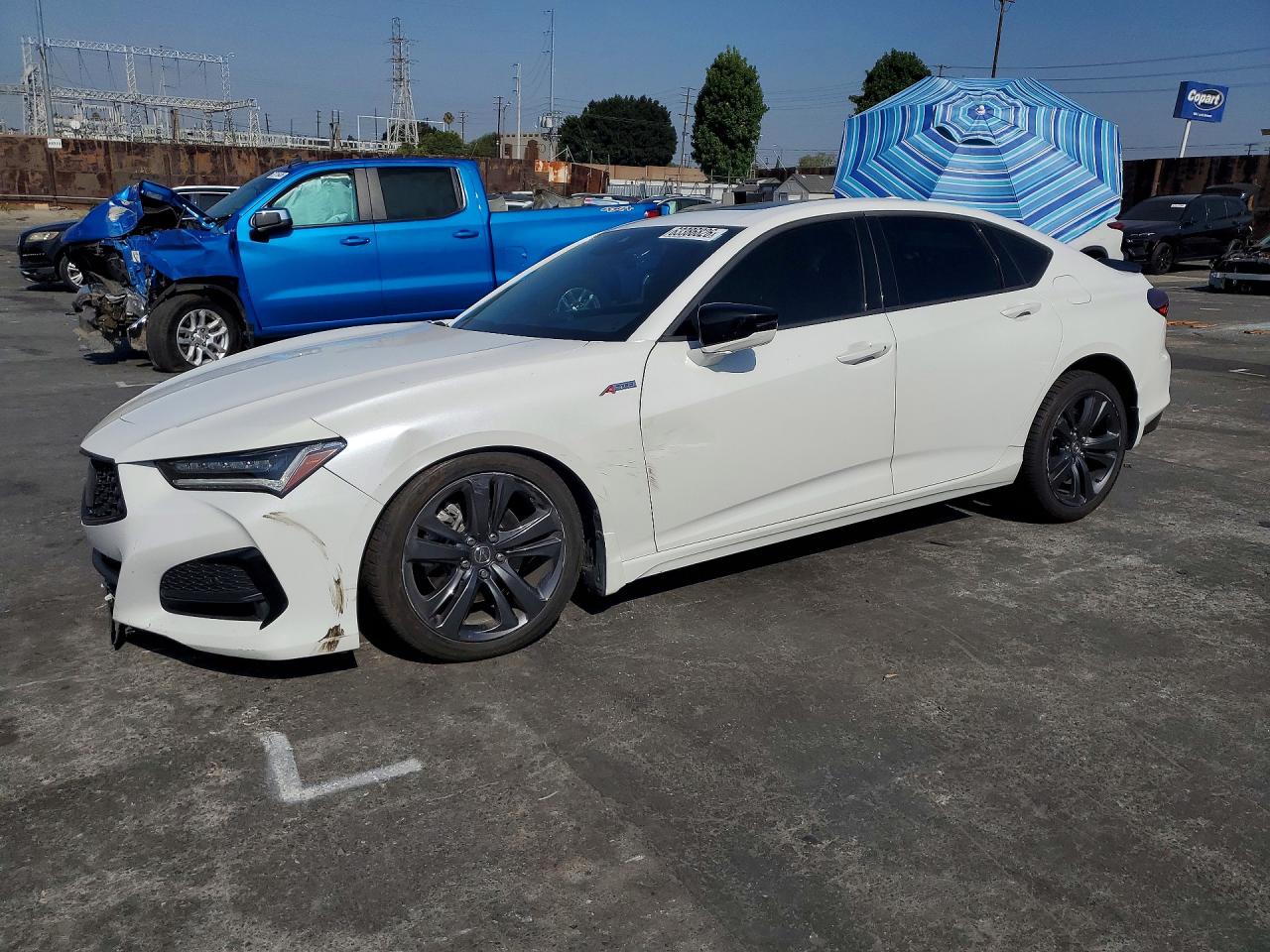 2023 Acura TLX w/A-Spec Package, VIN 19UUB5F55PA004465 — Front end