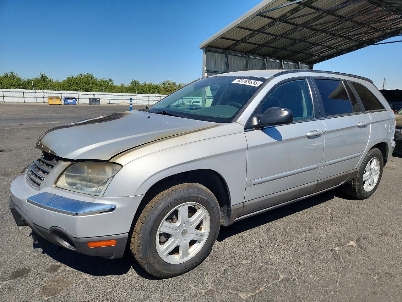 2005 Chrysler Pacifica Touring, VIN 2C4GM68405R331042 — Пожар в моторном отсеке