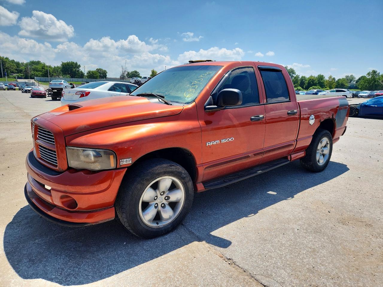 2005 Dodge 1500 SLT, VIN 1D7HU18D05J588395 — Rear end
