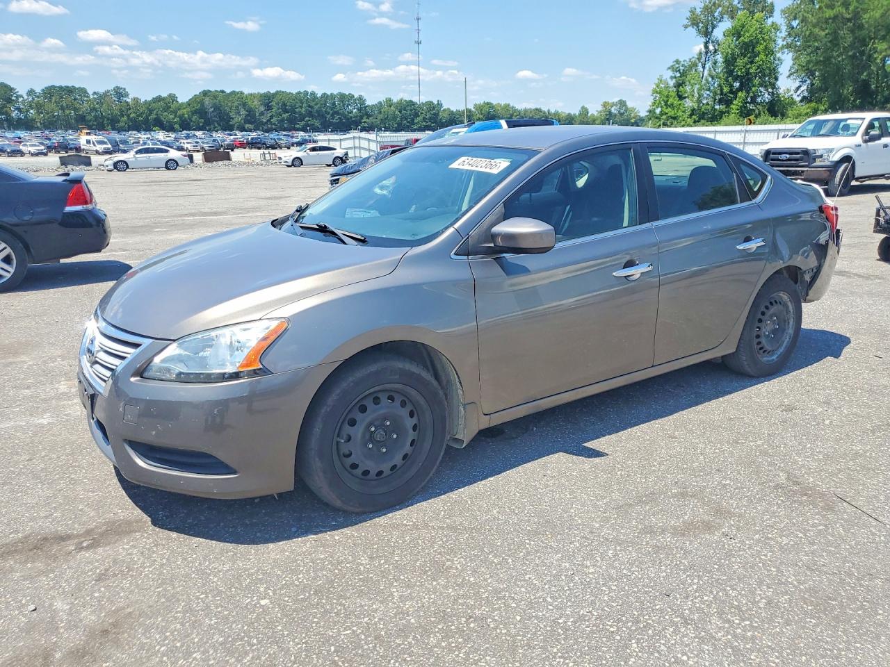 2015 Nissan Sentra S, VIN 3N1AB7AP4FY355886 — Rear end