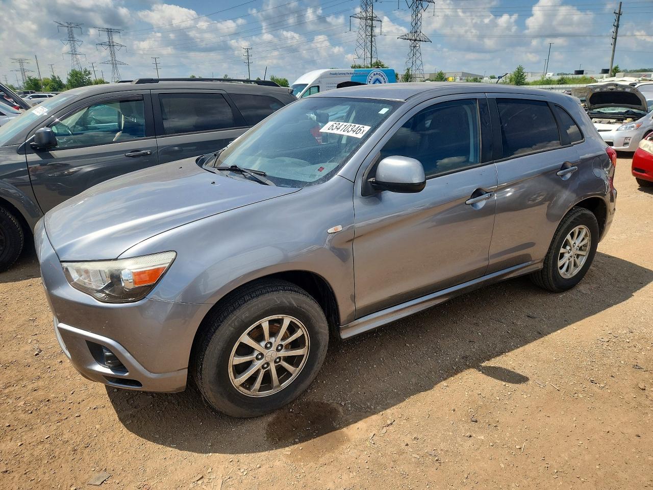 2012 Mitsubishi Outlander ES, VIN JA4AP3AU8CZ011115 — Hail