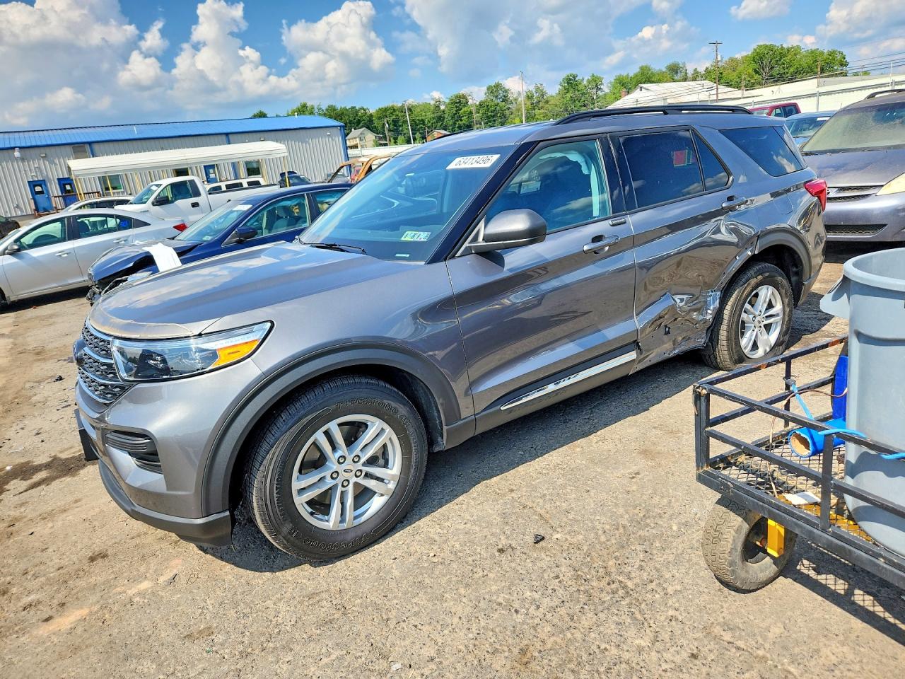 2023 Ford Explorer XLT, VIN 1FMSK8DH5PGA93726 — Side