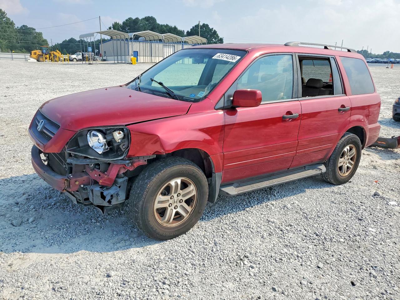 2004 Honda Pilot EX, VIN 5FNYF18584B001265 — Front end