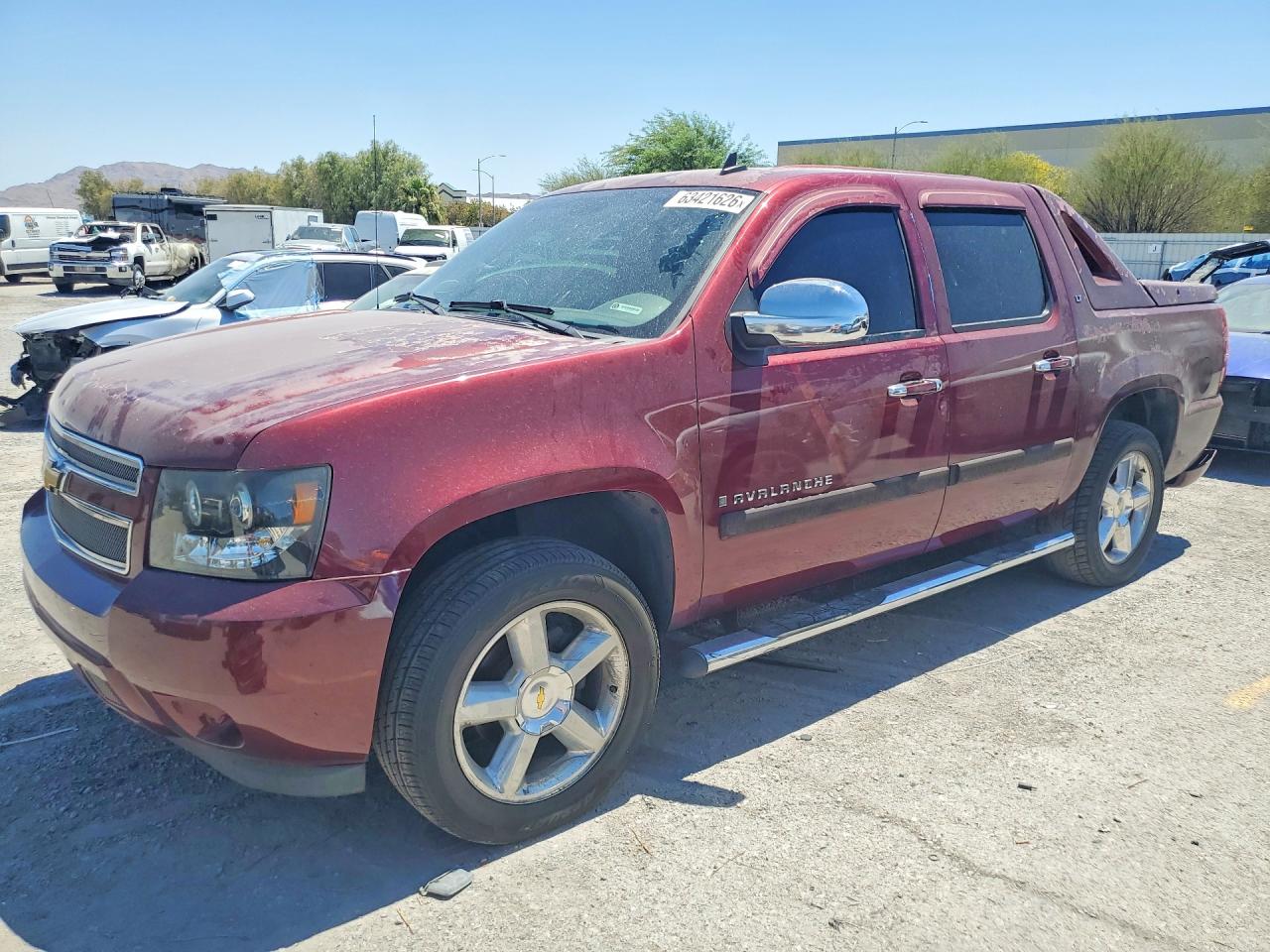 2008 Chevrolet Avalanche LTZ, VIN 3GNEC12J88G242171 — Зад