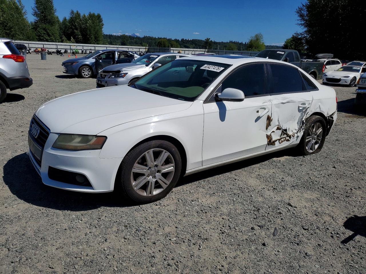 2010 Audi A4 Premium, VIN WAUAFAFL9AN021862 — Side