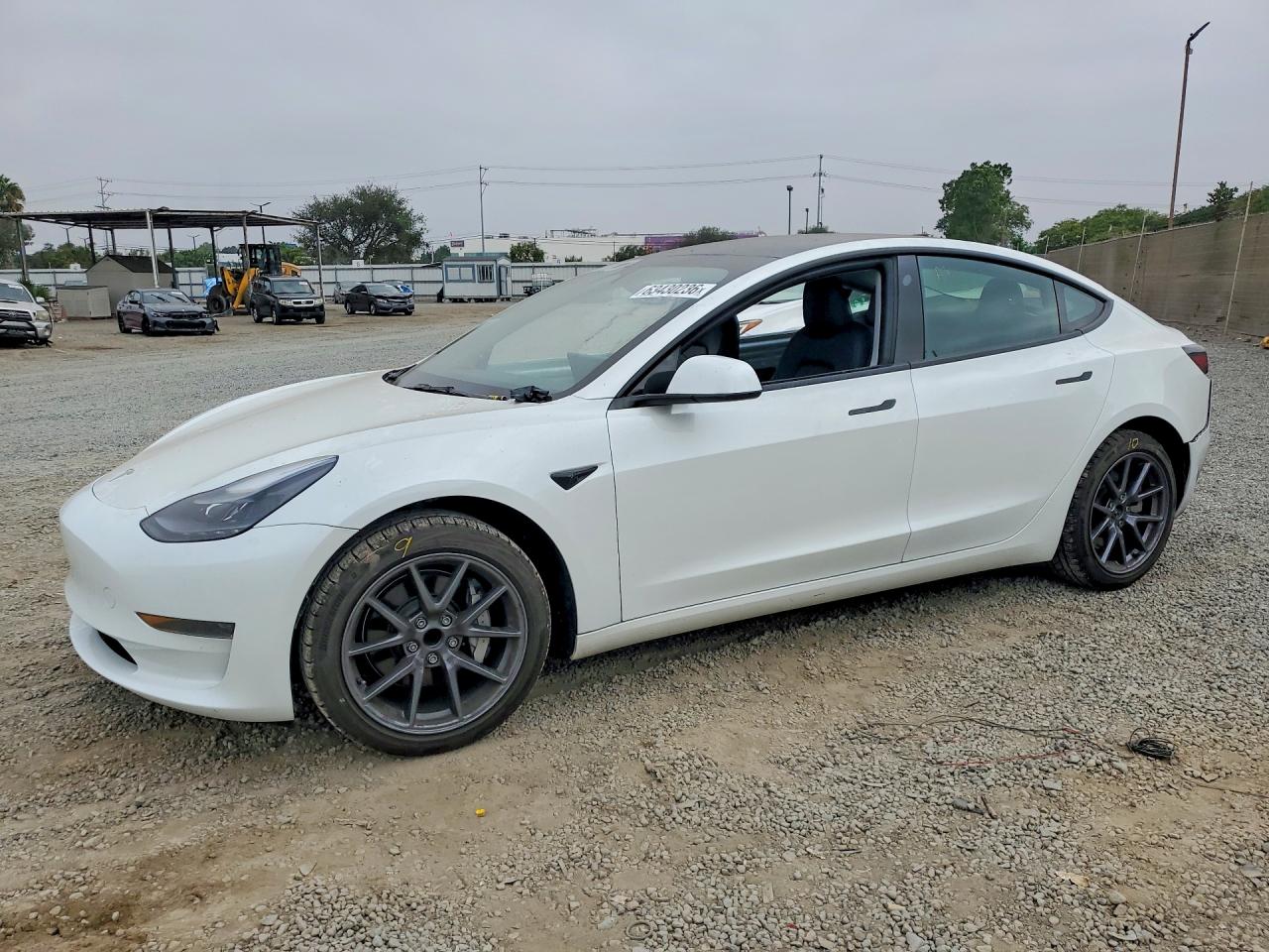 2023 Tesla Model 3, VIN 5YJ3E1EA0PF502587 — Front end