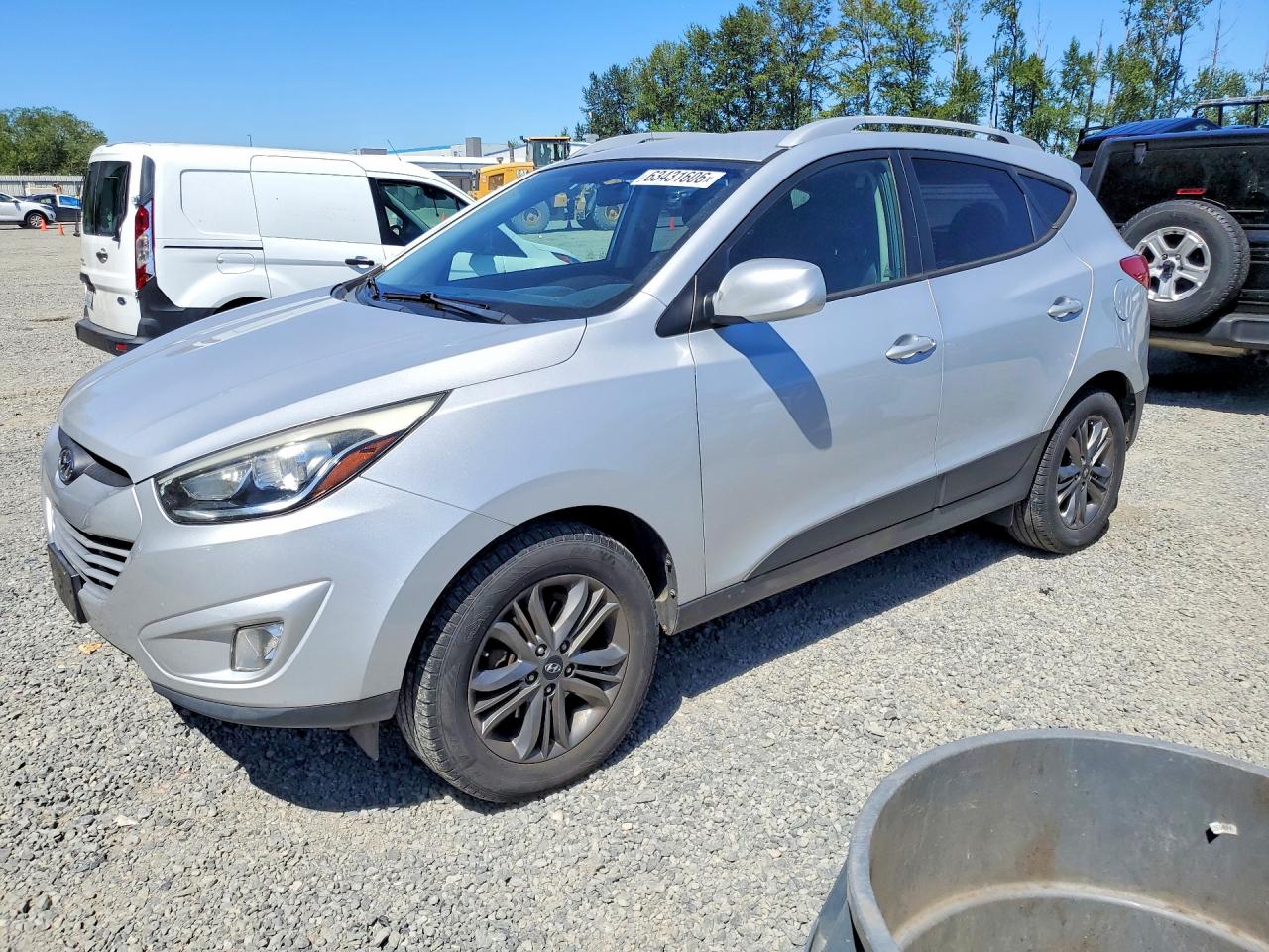 2015 Hyundai Tucson SE, VIN KM8JU3AGXFU975429 — Зад