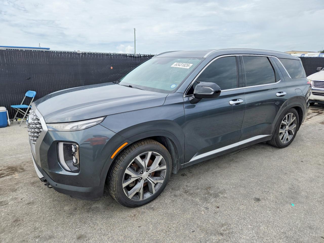 2022 Hyundai Palisade SEL, VIN KM8R44HE5NU393797 — Side
