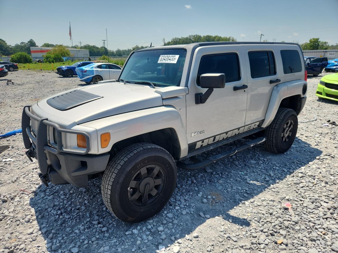 2007 Hummer H3 SUV, VIN 5GTDN13E778245267 — Frame damage