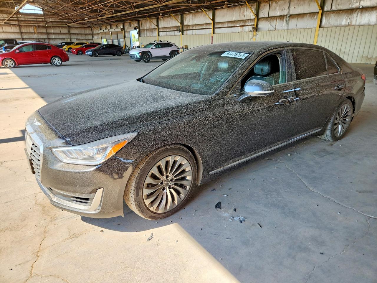 2018 Genesis G90 Ultimate, VIN KMHG54JH5JU041046 — Minor dents and scratches
