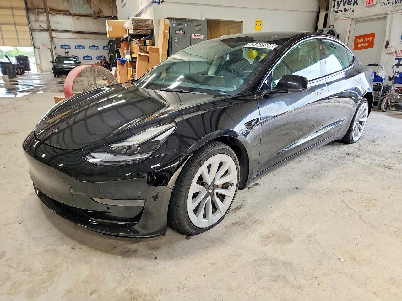 2022 Tesla Model 3, VIN 5YJ3E1EAXNF191120 — Undercarriage