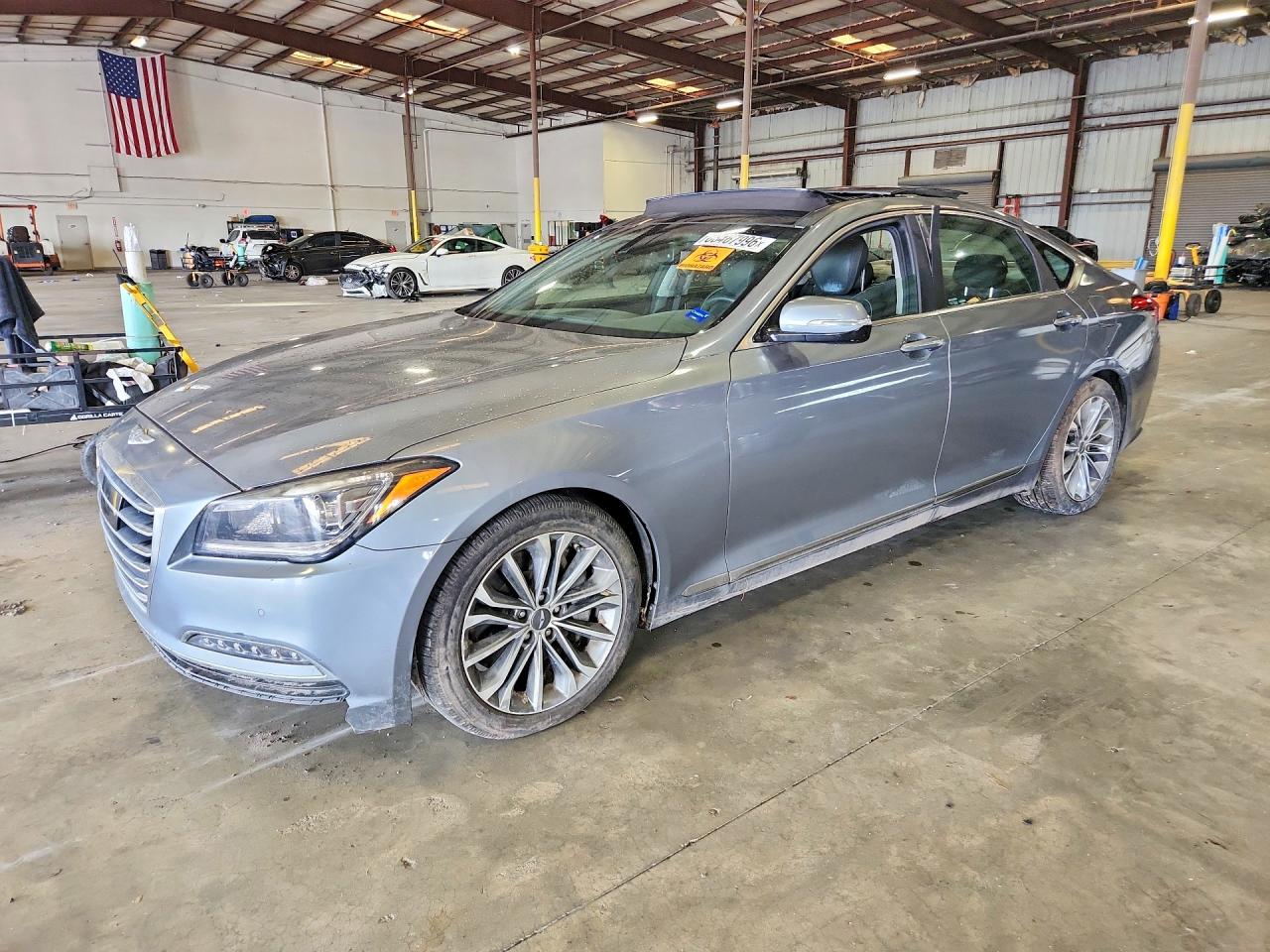 2016 Hyundai Genesis 3.8L, VIN KMHGN4JE1GU107459 — Water / flood