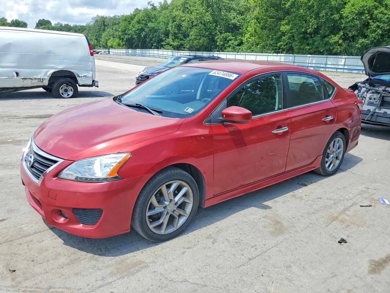 2013 Nissan Sentra SL, VIN 3N1AB7AP6DL682865 — Rear end