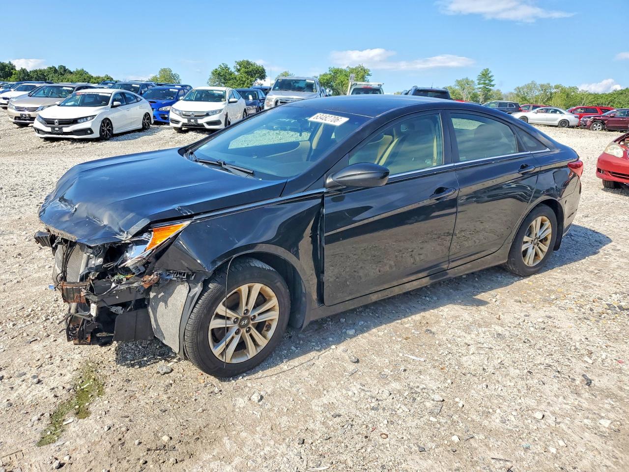 2012 Hyundai Sonata GLS, VIN 5NPEB4AC6CH427058 — Front end