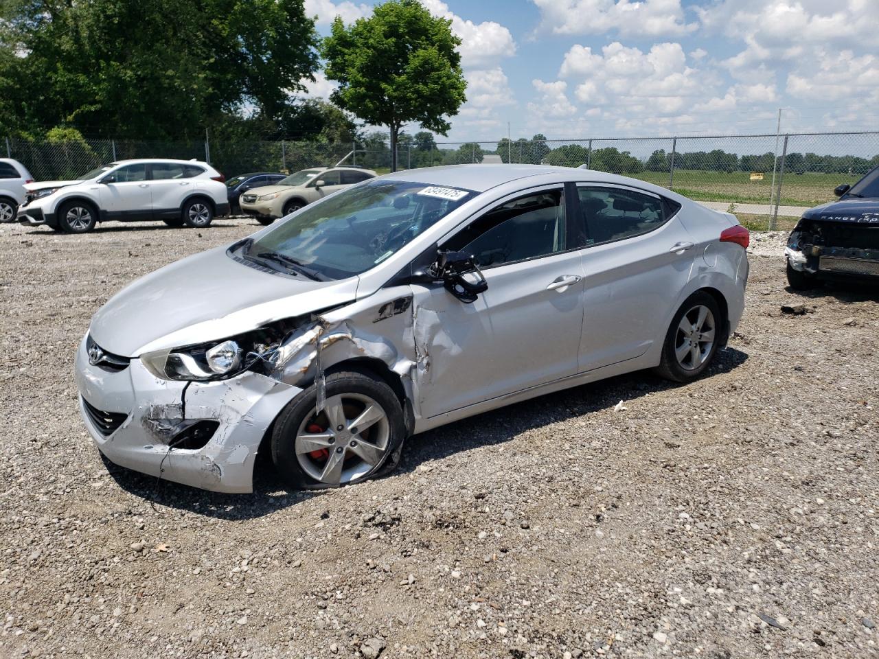 2013 Hyundai Elantra GLS, VIN KMHDH4AE3DU870296 — Front end