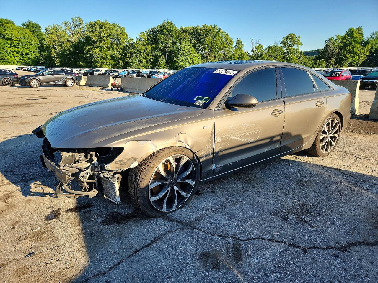 2012 Audi A6 Premium Plus, VIN WAUGGAFC3CN097359 — Front end