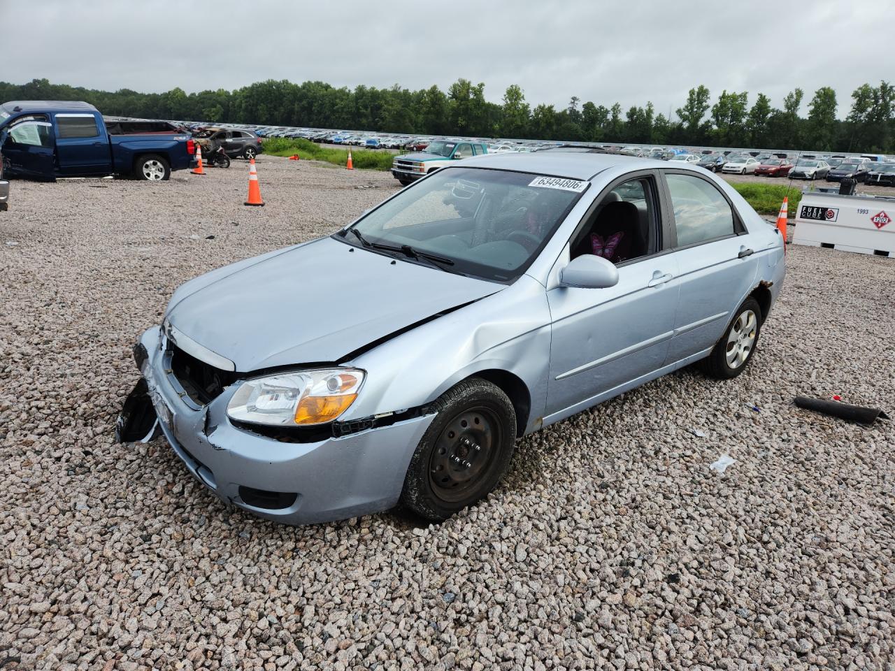 2007 Kia Spectra EX, VIN KNAFE121075448949 — Side