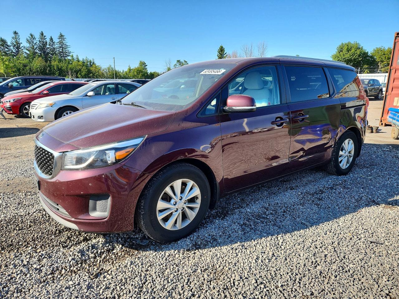 2017 Kia Sedona LX, VIN KNDMB5C17H6341353 — Side