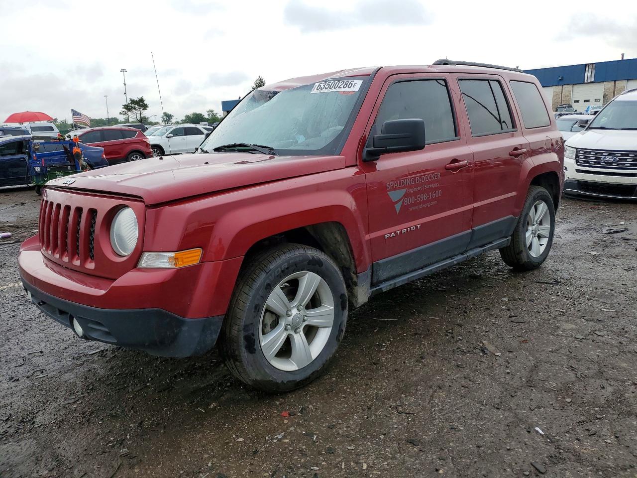 2016 Jeep Patriot Sport, VIN 1C4NJPBB9GD800809 — Front end