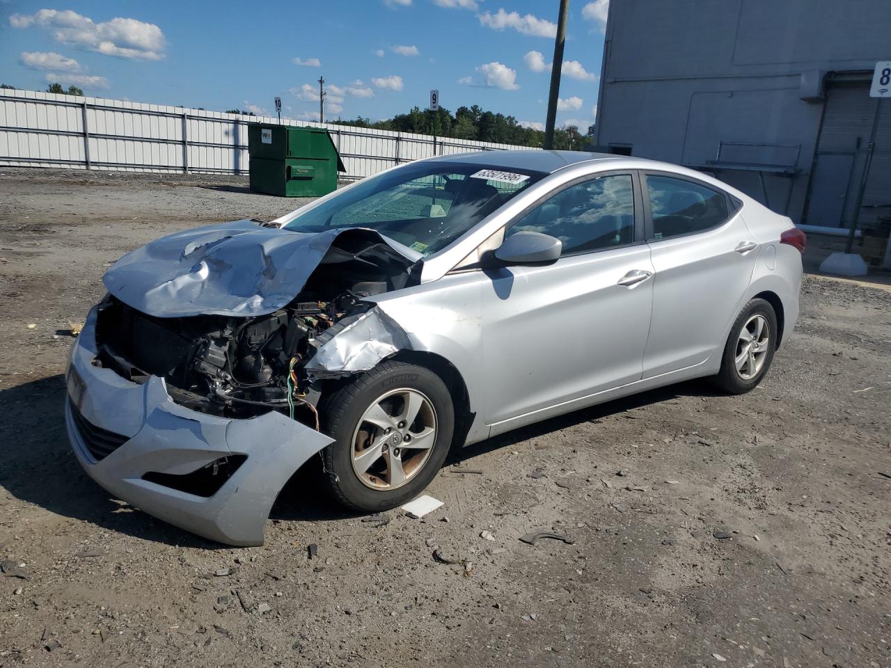 2014 Hyundai Elantra SE, VIN 5NPDH4AE7EH467230 — Front end