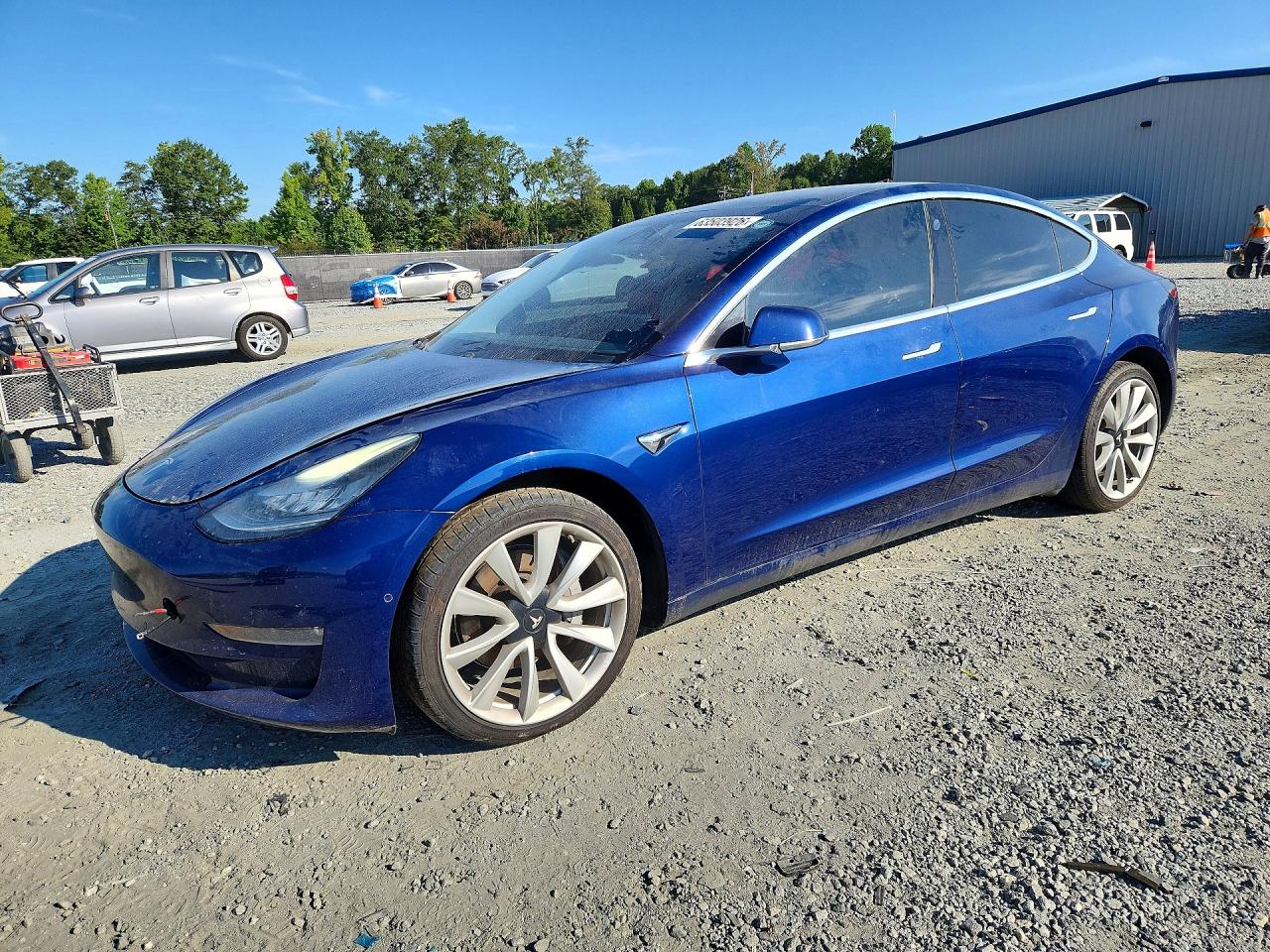 2018 Tesla Model 3 Long Range Battery, VIN 5YJ3E1EB1JF133867 — Мелкие вмятины и царапины