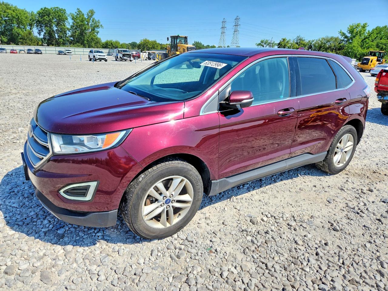 2017 Ford Edge SEL, VIN 2FMPK4J93HBC21093 — Rear end