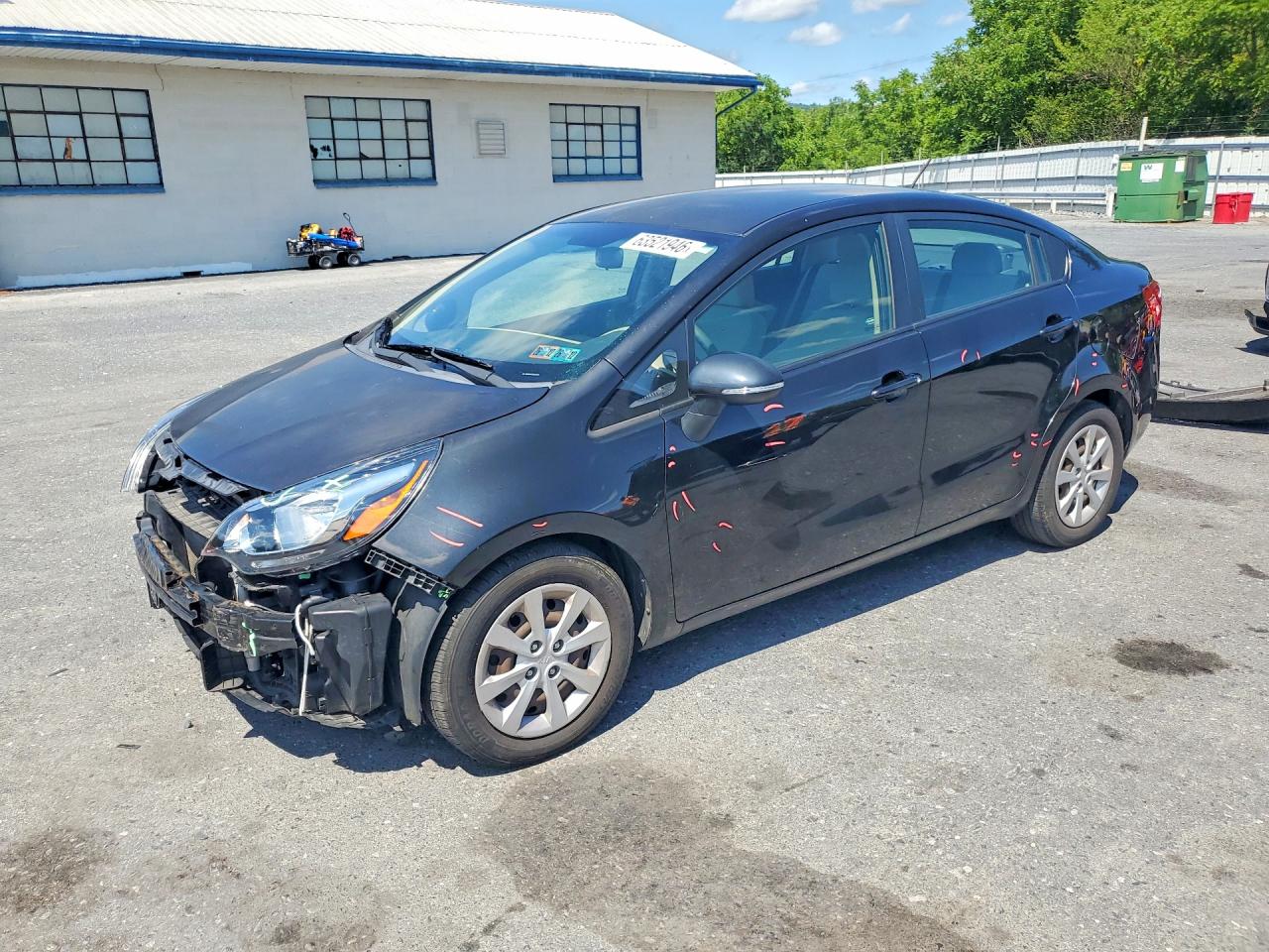 2013 Kia Rio LX, VIN KNADM4A30D6294649 — Front end
