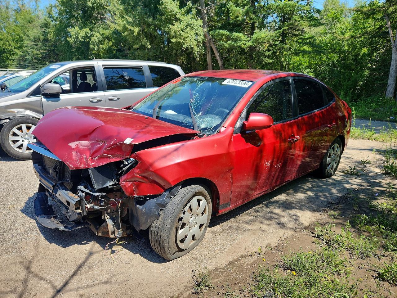 2010 Hyundai Elantra GLS, VIN KMHDU4AD7AU039253 — Front end