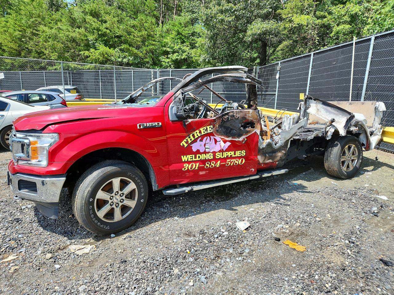 2020 Ford F-150 XL, VIN 1FTEX1E50LKD59336 — Burn